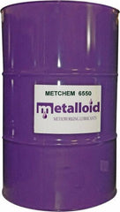 Metalloid - MetChem 6550, 55 Gal Drum Cutting Fluid - Synthetic - Industrial Tool & Supply