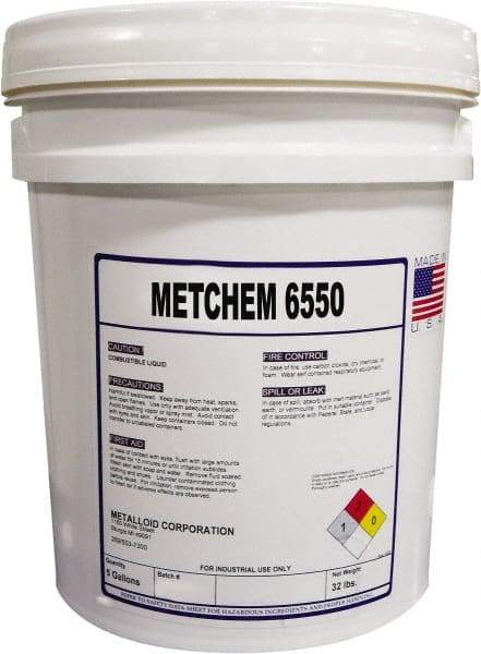Metalloid - MetChem 6550, 5 Gal Pail Cutting Fluid - Synthetic - Industrial Tool & Supply
