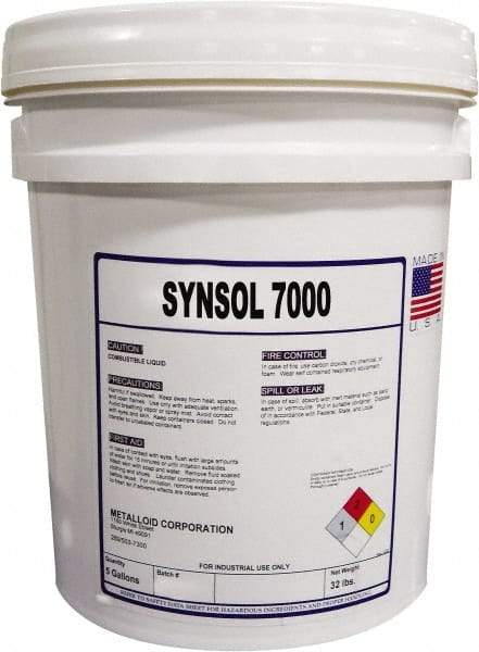 Metalloid - SynSol 7000, 5 Gal Pail Cutting Fluid - Semisynthetic - Industrial Tool & Supply