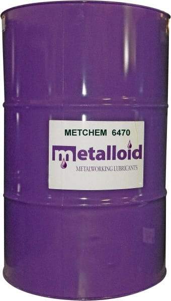 Metalloid - MetChem 6470, 55 Gal Drum Cutting Fluid - Synthetic - Industrial Tool & Supply