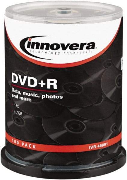 innovera - DVD+R Discs - Use with CD, DVD Drives - Industrial Tool & Supply
