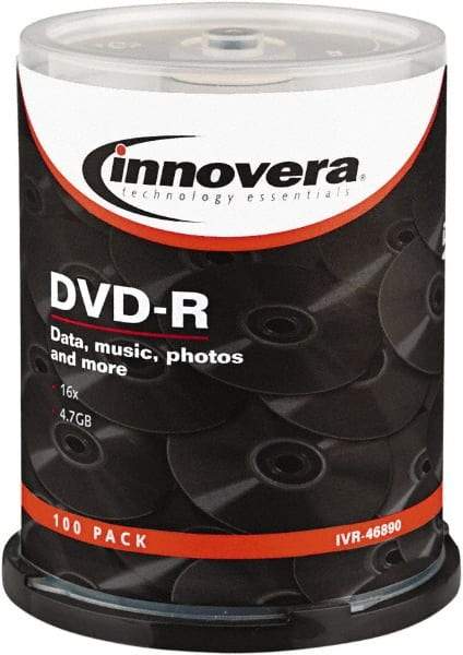 innovera - DVD-R Discs - Use with CD, DVD Drives - Industrial Tool & Supply