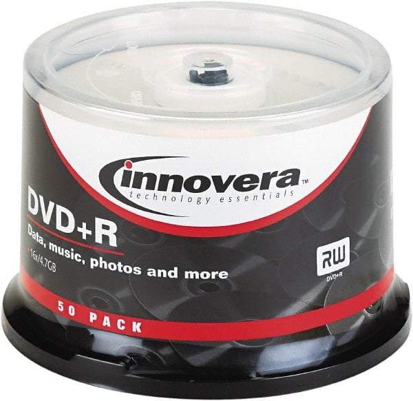 innovera - DVD+R Discs - Use with CD, DVD Drives - Industrial Tool & Supply