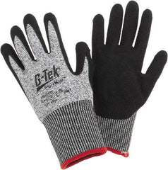 PIP - Size S, ANSI Cut Lvl A4, Cut Resistant Gloves - Palm & Fingers Coated, Salt & Pepper - Industrial Tool & Supply