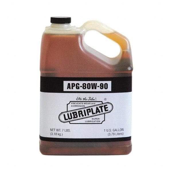 Lubriplate - 1 Gal Bottle, Mineral Gear Oil - 15°F to 280°F, 650 SUS Viscosity at 100°F, 84 SUS Viscosity at 210°F, ISO 100 - Industrial Tool & Supply