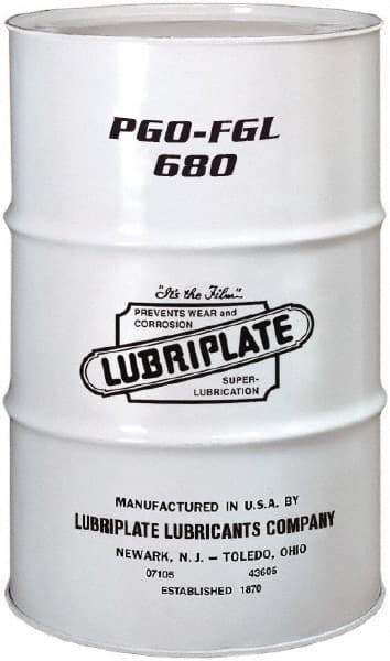 Lubriplate - 55 Gal Drum, Synthetic Gear Oil - 23°F to 449°F, 725 St Viscosity at 40°C, 122 St Viscosity at 100°C, ISO 680 - Industrial Tool & Supply