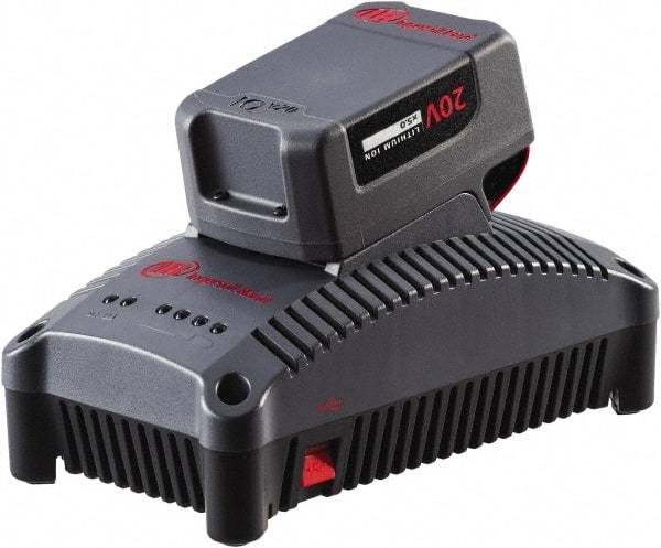 Ingersoll-Rand - 20 Volt, Lithium-Ion Power Tool Charger - 1 hr to Charge, AC Wall Outlet Power Source - Industrial Tool & Supply