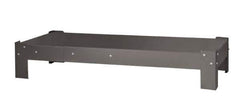 Durham - Gray, Steel, Cabinet Leg Kit - 34" Wide x 24-11/16" Deep x 7-1/2" High Body - Industrial Tool & Supply