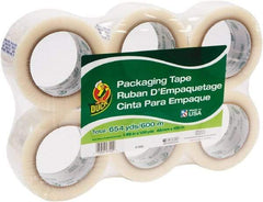 Duck - 1-7/8" x 110 Yd Clear Acrylic Adhesive Packaging Tape - Polypropylene Film Backing, 1.9 mil Thick, 25 Lb Tensile Strength, Series DUC - Industrial Tool & Supply