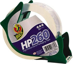 Duck - 1-7/8" x 60 Yd Clear Acrylic Adhesive Packaging Tape - Polypropylene Film Backing, 3.1 mil Thick, 35 Lb Tensile Strength, Series DUC - Industrial Tool & Supply