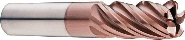 SGS - 1" Diam, Variable Pitch, 1-1/2" LOC, 5 Flute Solid Carbide Roughing Square End Mill - Ti-NAMITE-M Finish, 4" OAL, 1" Shank Diam, Single End, 37° Helix - Industrial Tool & Supply
