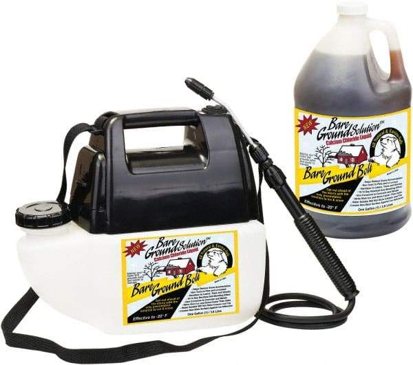 Bare Ground Solutions - 1 Gal Pump Spray Calcium Chloride Liquid - Effective to -20°F - Industrial Tool & Supply