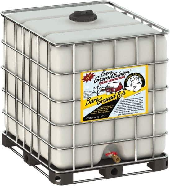 Bare Ground Solutions - 275 Gal Tote Calcium Chloride Liquid - Effective to -20°F - Industrial Tool & Supply
