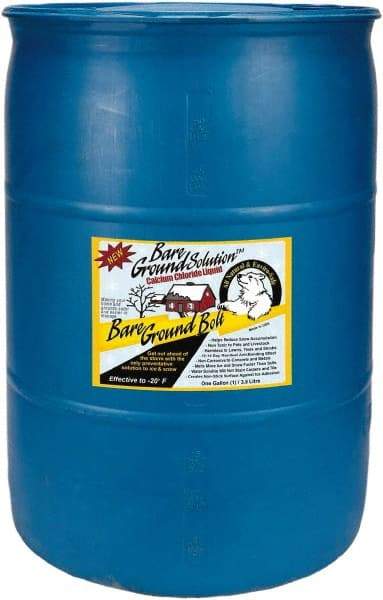 Bare Ground Solutions - 30 Gal Drum Calcium Chloride Liquid - Effective to -20°F - Industrial Tool & Supply