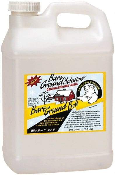 Bare Ground Solutions - 2.5 Gal Jug Calcium Chloride Liquid - Effective to -20°F - Industrial Tool & Supply