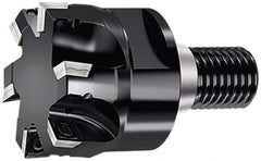 Walter - 24.99mm Cut Diam, 6.5mm Max Depth of Cut, 35mm OAL, Indexable Square Shoulder End Mill - SD..09T3.. Inserts, T22 Modular Connection, 90° Lead Angle, Through Coolant, Series M4132 - Industrial Tool & Supply