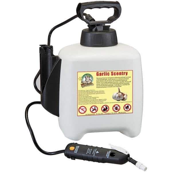 Bare Ground Solutions - Garlic Scentry Gallon Pre-loaded in Pump Sprayer Premix to repel unwanted animals - Garlic Scentry harnesses the power of organics to fight insects and repel unwanted yard and garden pests. - Industrial Tool & Supply