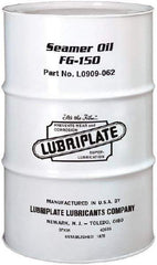 Lubriplate - 55 Gal Drum Mineral Seamer Oil - SAE 40, ISO 150, 109 cSt at 40°C & 12 cSt at 100°C, Food Grade - Industrial Tool & Supply