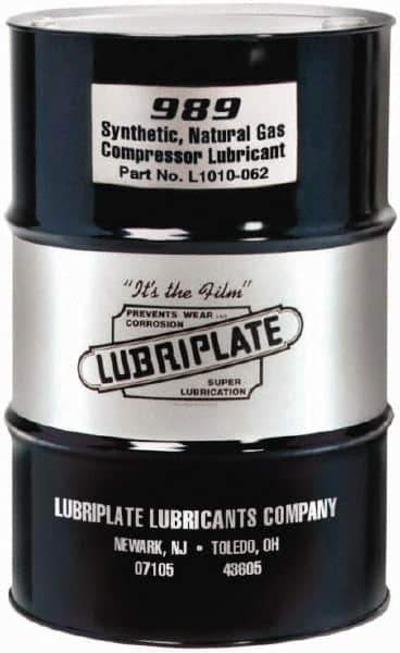 Lubriplate - 55 Gal Drum, ISO 150, SAE 40, Air Compressor Oil - 7°F to 373°, 138 Viscosity (cSt) at 40°C, 24 Viscosity (cSt) at 100°C - Industrial Tool & Supply