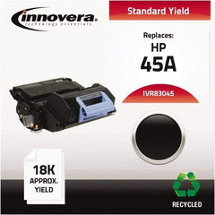 innovera - Black Toner Cartridge - Use with HP LaserJet 4345 MFP, 4345X MFP, 4345XM MFP, 4345XS MFP, M4345 MFP, M4345X, M4345XM, M4345XS - Industrial Tool & Supply