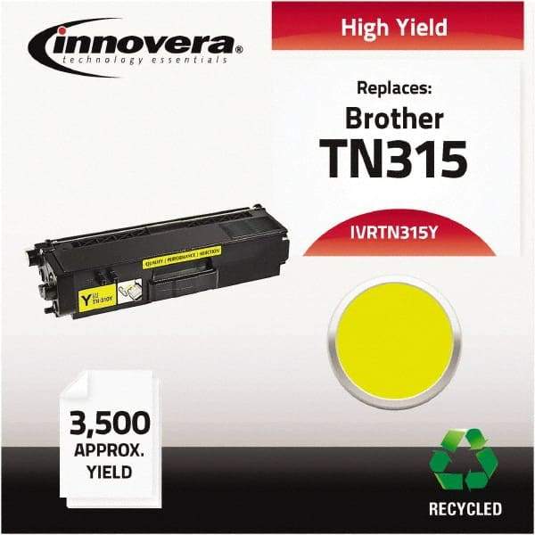 innovera - Yellow Toner Cartridge - Use with Brother HL-4150CDN, HL-4170CDW, HL-4570CDW, HL-4570CDWT, MFC-9460CDN, MFC-9560CDW, MFC-9970CDW - Industrial Tool & Supply