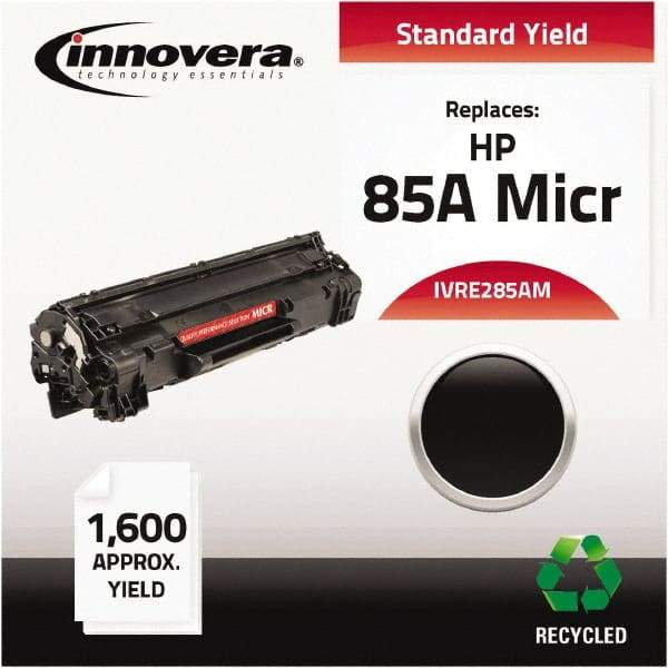 innovera - Black MICR Toner - Use with HP LaserJet Pro M1130, M1132MFP, M1134MFP, M1136MFP, M1137, M1138, M1139, M1210, M1212NF, HP Laser Jet Pro M1212F, M1213NF, M1214NFH, M1216NFH, M1217NFW, M1219NF, P1100, P1102, P1102W - Industrial Tool & Supply