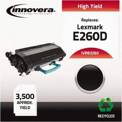 innovera - Black Toner Cartridge - Use with Lexmark E260D, E260DN, E360D, E360DN, E460DN, E460DW, E462DTN - Industrial Tool & Supply