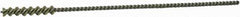 Weiler - 3/16" Diam Helical Nylon Tube Brush - Single Spiral, 0.012" Filament Diam, 1" Brush Length, 5" OAL, 0.087" Diam Galvanized Steel Shank - Industrial Tool & Supply
