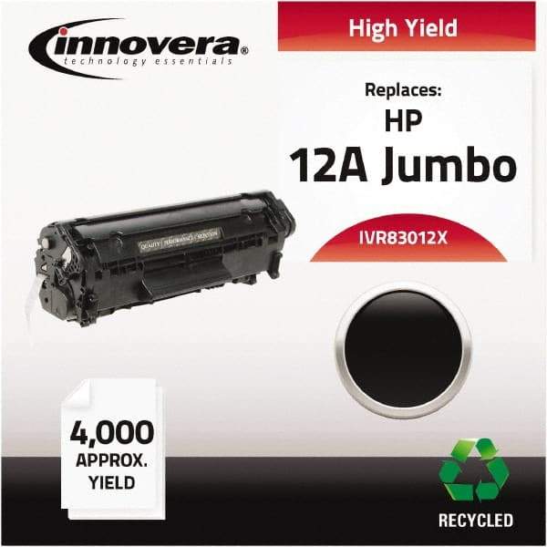 innovera - Black Toner Cartridge - Use with HP LaserJet 1010, 1012, 1015, 1018, 1020, 1022, 3015, 3020, 3030, 3050, 3052, 3055, M1319Fmfp - Industrial Tool & Supply