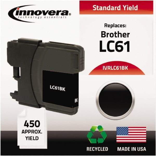 innovera - Black Inkjet Printer Cartridge - Use with Brother DCP-165C, 385C, 585CW, MFC-290C, 490CW, 5490CW, 6490CW, 790CW, 990CW - Industrial Tool & Supply