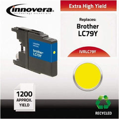 innovera - Yellow Inkjet Printer Cartridge - Use with Brother MFC-J6510DW, MFC-J6710DW, MFC-J6910DW, MFC-J825DW, MFC-J835DW - Industrial Tool & Supply