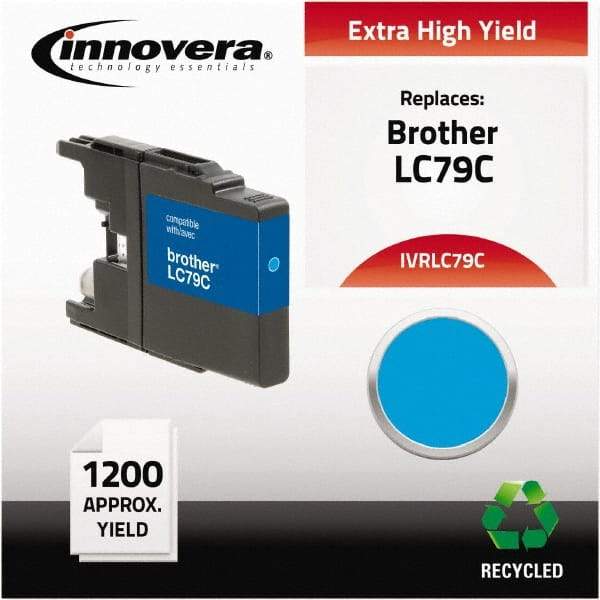 innovera - Cyan Inkjet Printer Cartridge - Use with Brother MFC-J6510DW, MFC-J6710DW, MFC-J6910DW, MFC-J825DW, MFC-J835DW - Industrial Tool & Supply