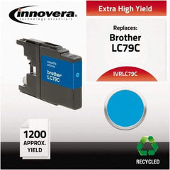 innovera - Cyan Inkjet Printer Cartridge - Use with Brother MFC-J6510DW, MFC-J6710DW, MFC-J6910DW, MFC-J825DW, MFC-J835DW - Industrial Tool & Supply