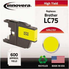 innovera - Yellow Inkjet Printer Cartridge - Use with Brother MFC-J6510DW, MFC-J6710DW, MFC-J6910DW, MFC-J825DW, MFC-J835DW - Industrial Tool & Supply
