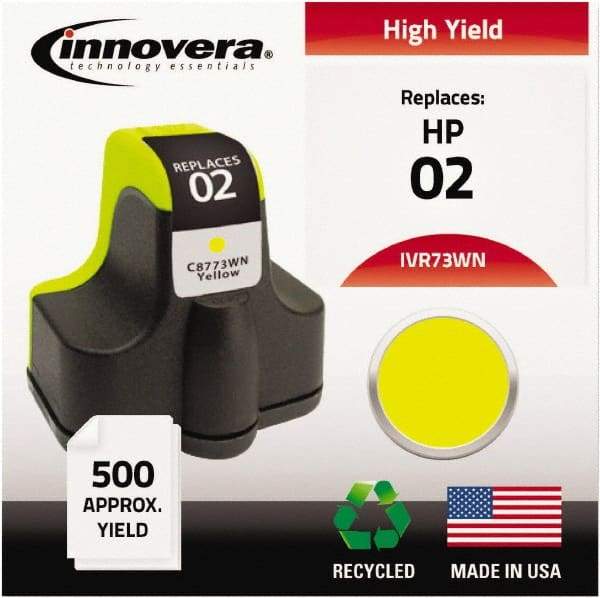innovera - Yellow Inkjet Printer Cartridge - Use with HP Photosmart C5180, C6180, C7180, D6160, D7145, D7155, D7160, D7345, D7355, D7360, 3110, 3210, 3310, 8250 - Industrial Tool & Supply