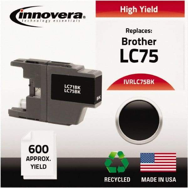 innovera - Black Inkjet Printer Cartridge - Use with Brother MFC-J6510DW, MFC-J6710DW, MFC-J6910DW, MFC-J825DW, MFC-J835DW - Industrial Tool & Supply