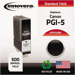 innovera - Black Inkjet Printer Cartridge - Use with Canon PIXMA iP3300, iP3500, iP4200, iP4300, iP4500, iP5200, MP500, MP510, MP520, MP530, MP600, MP610, MP800, MP810, MP830, MP950, MP960, MP970, MX700, MX850 - Industrial Tool & Supply