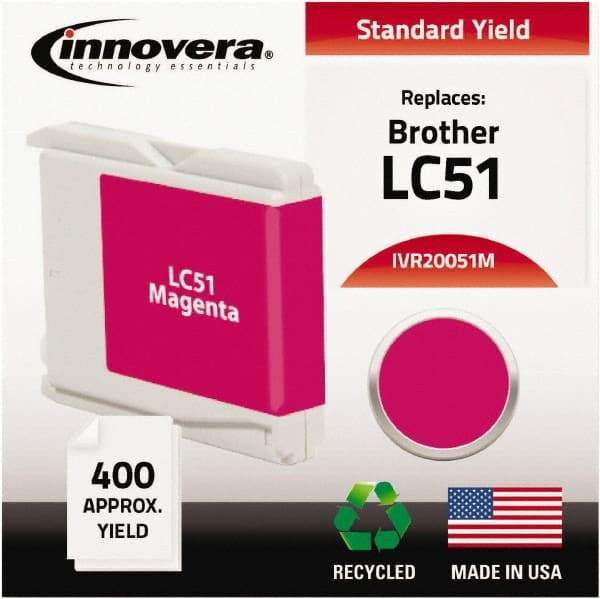 innovera - Magenta Ink Cartridge - Use with Brother DCP-130C, 330C, 350C, Fax 1360, 1860C, 1960C, 2480C, 2580C, MFC-230C, 240C, 440CN, 465CN, 665CW, 685CW, 845CW, 885CW, 3360C, 5460CN, 5860CN - Industrial Tool & Supply