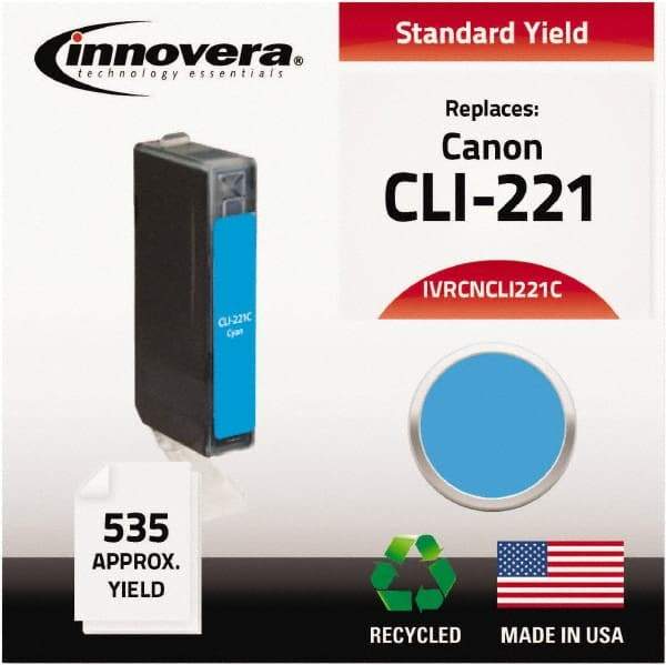 innovera - Cyan Inkjet Printer Cartridge - Use with Canon PIXMA iP3600, iP4600, iP4700, MP560, MP620, MP640, MP980, MP990, MX860, MX870 - Industrial Tool & Supply