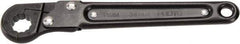Proto - 12mm, Black Finish, Ratcheting Flare Nut Wrench - 12 Points, 5.437" OAL, Steel, Single End Head - Industrial Tool & Supply