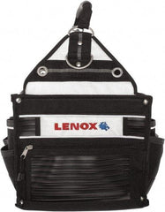 Lenox - 33 Pocket Black Ballistic Nylon Tool Tote - 10" Wide x 10" Deep x 12" High - Industrial Tool & Supply
