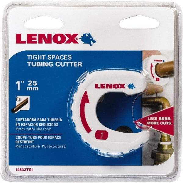 Lenox - 1" Pipe Capacity, Tube Cutter - Cuts Copper - Industrial Tool & Supply