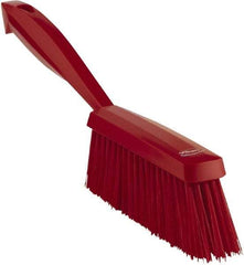 Vikan - 14" OAL, Polyester Staple Set Bench Brush - 2" Bristle Length, 6-3/8" Long Head, Red - Industrial Tool & Supply