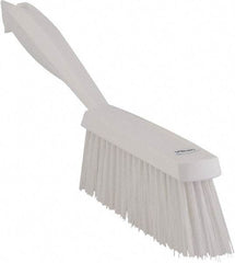 Vikan - 14" OAL, Polyester Staple Set Bench Brush - 2" Bristle Length, 6-3/8" Long Head, White - Industrial Tool & Supply