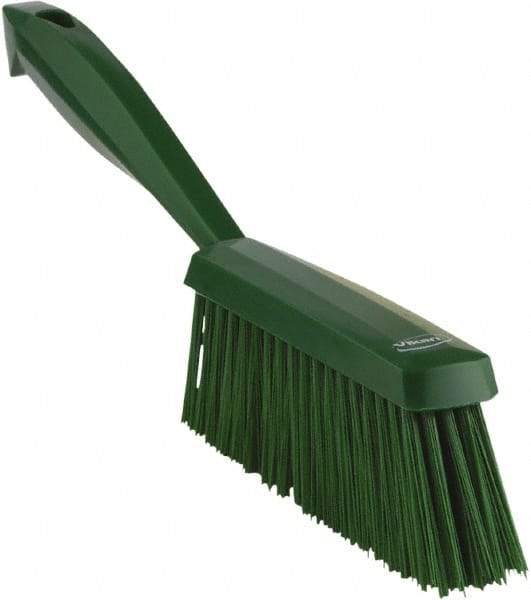 Vikan - 14" OAL, Polyester Staple Set Bench Brush - 2" Bristle Length, 6-3/8" Long Head, Green - Industrial Tool & Supply