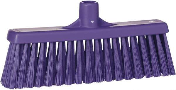Vikan - 5-5/8" OAL Polyester Bristle Lobby Broom - 3" Bristle Length, 11" Wide - Industrial Tool & Supply