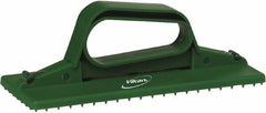 Vikan - 9" Long x 3-3/4" Wide Scouring Pad Holder - Green - Industrial Tool & Supply