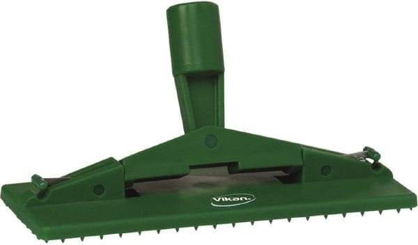 Vikan - 9" Long x 3-3/4" Wide Scouring Pad Holder - Green - Industrial Tool & Supply