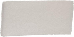 Remco - 10" Long x 4-1/2" Wide x 1-1/8" Thick Scouring Pad - Light-Duty, White - Industrial Tool & Supply