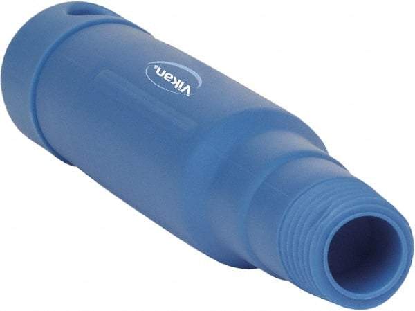 Vikan - 6-1/2 x 1-5/32" Polypropylene Squeegee Handle - European Threaded Connection, Blue - Industrial Tool & Supply